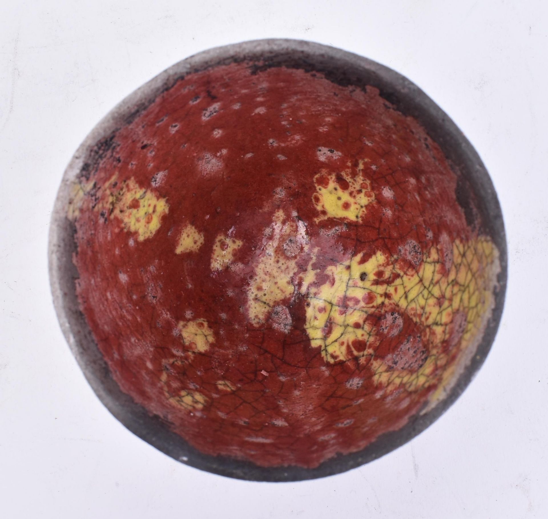 MANNER OF ROBIN WELCH - VOLCANIC GLAZE SMALL BOWL - Image 2 of 5