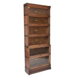 GLOBE WERNICKE - SIX TIER OAK LIBRARY BOOKCASE