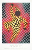 VICTOR VASARELY - CLOWN - LITHOGRAPH LIMITED EDITION POSTER