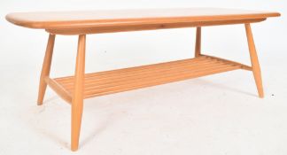 ERCOL - MODEL 459 - MID CENTURY BEECH AND ELM COFFEE TABLE