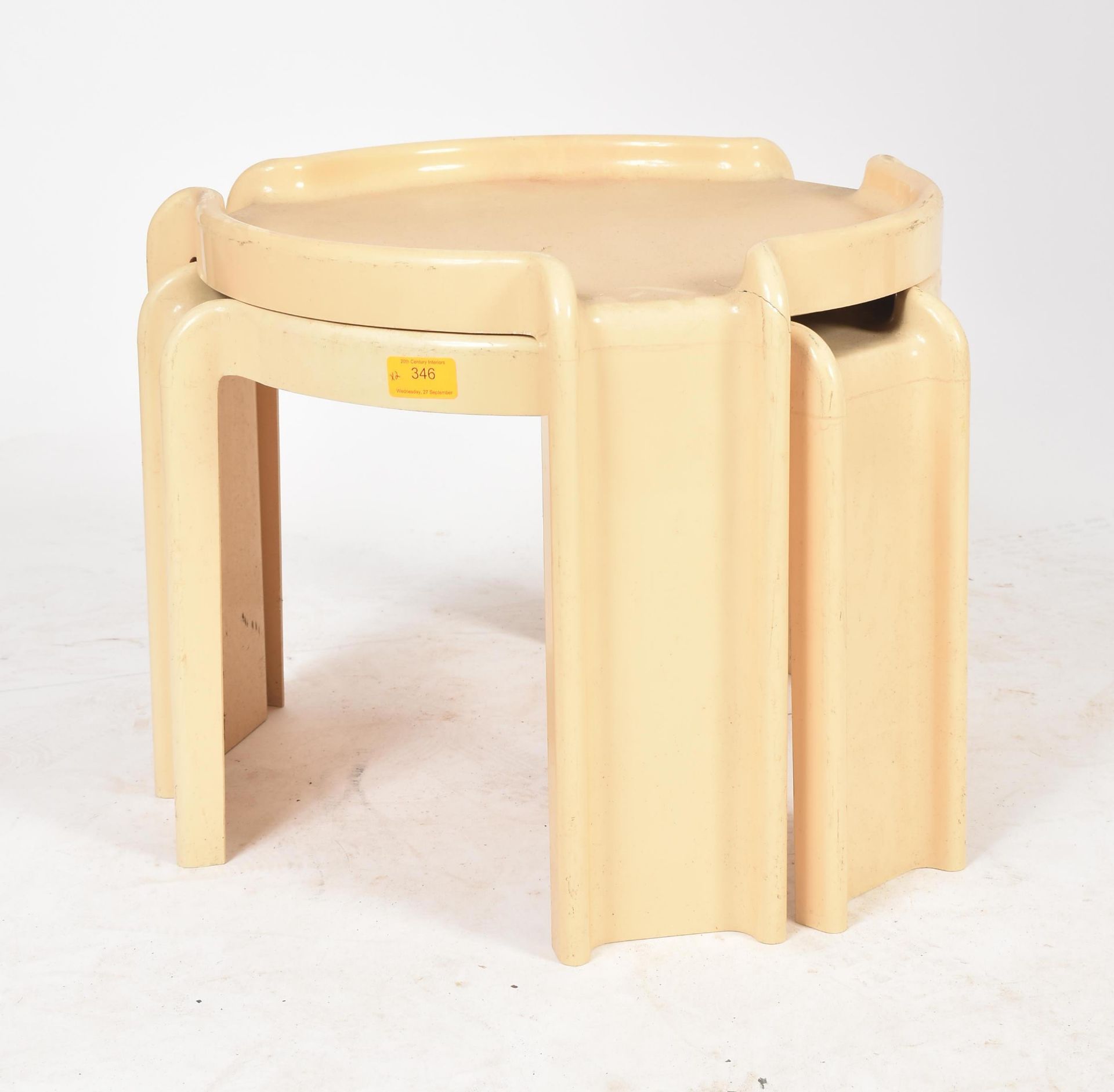 GIOTTO STOPPINO FOR KARTELL - 1970S NEST OF TWO TABLES - Bild 6 aus 6