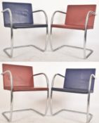 LUDWIG MIES VAN DER ROHE - SET OF FOUR CANTILEVER CHAIRS