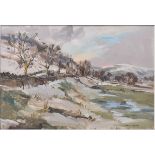 ANGUS RANDS - TOWARDS KETTLEWELL - OIL ON BOARD PAINTING