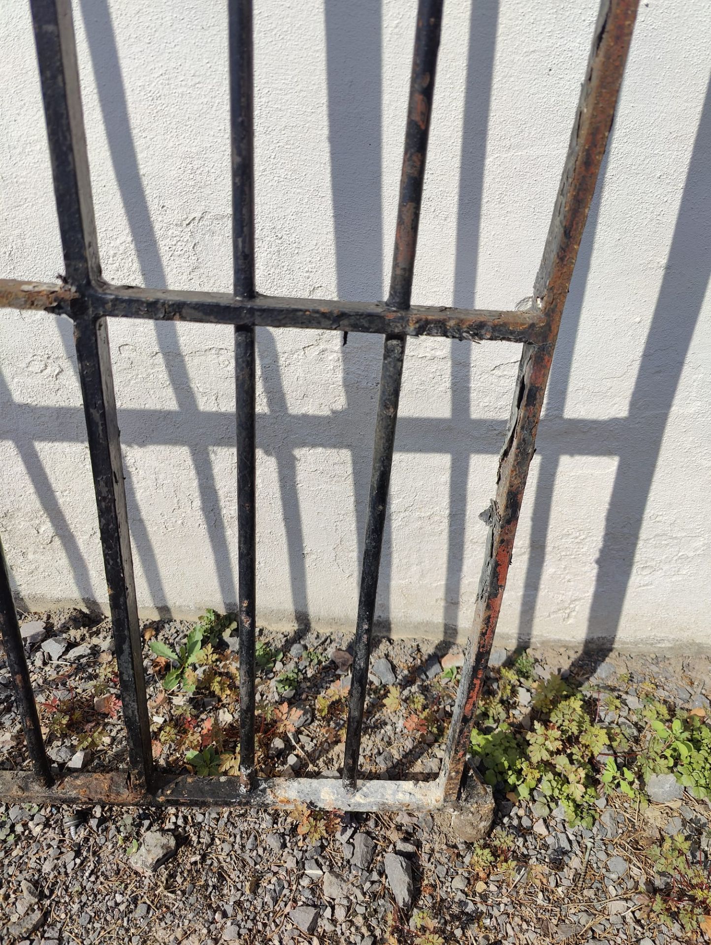 PAIR OF LARGE 20TH CENTURY WROUGHT IRON GATES - Image 7 of 10