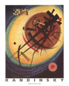 WASSILY KANDINSKY - BRIGHT OVAL - OFFSET LITHOGRAPH POSTER
