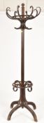 EARLY 20TH CENTURY BENTWOOD THONET STYLE COAT & HAT STAND