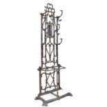 COALBROOKDALE MANNER FAUX BAMBOO CAST IRON HALL STAND