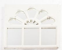 LATE 20TH CENTURY MIRROR CONSTRUCTED FROM A FANLIGHT