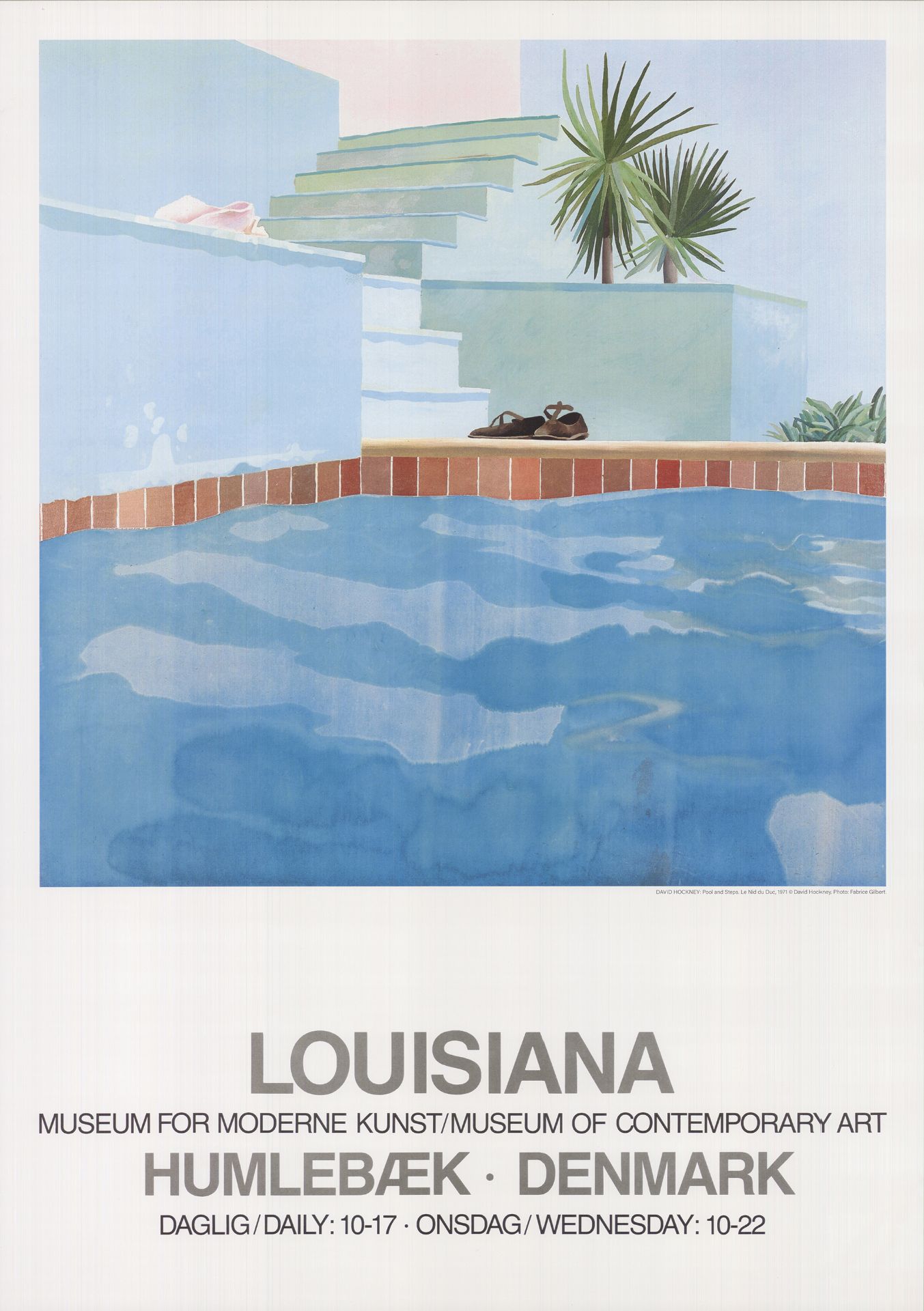 DAVID HOCKNEY - POOL AND STEPS - LIMITED EDITION PRINT POSTER