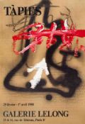 ANTONI TAPIES - GALERIE LELONG - LIMITED EDITION POSTER