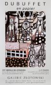 JEAN DUBUFFET - MELE MOMENTS - OFFSET LITHOGRAPH POSTER