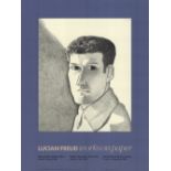 LUCIEN FREUD - MAN AT NIGHT - SELF PORTRAIT - EXHIBITION POSTER