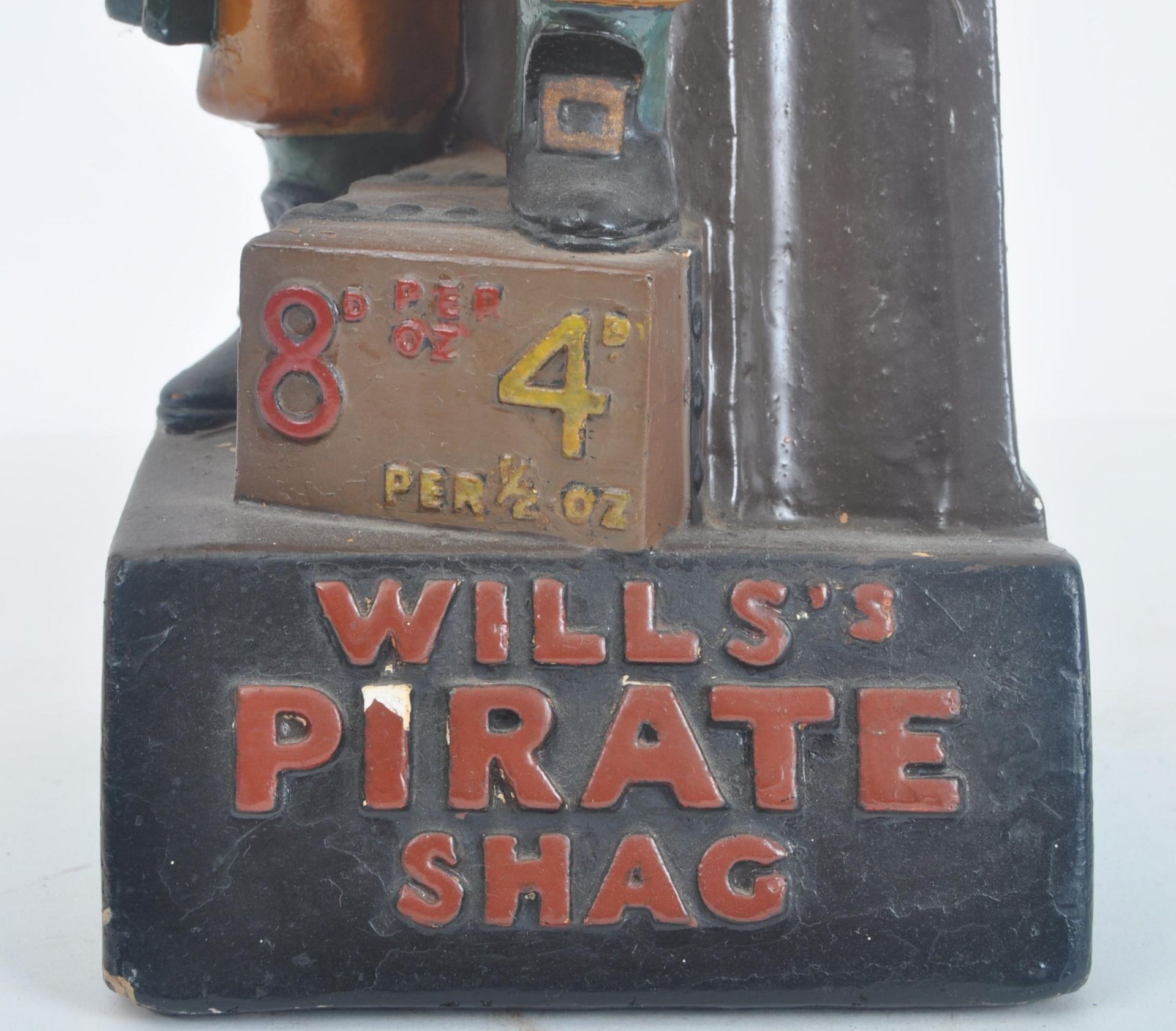 WILLS TOBACCO - SHOP DISPLAY FIGURE FOR WILLS'S PIRATE SHAG - Image 4 of 6