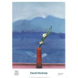 DAVID HOCKNEY - MOUNT FUJI AND FLOWERS - LITHOGRAPH PRINT