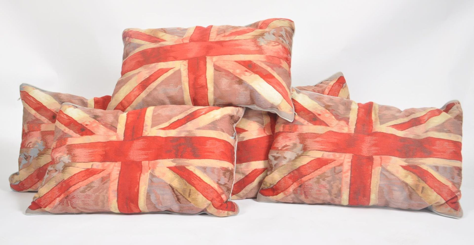 FIVE VIVIENNE WESTWOOD X THE RUG COMPANY UNION JACK CUSHIONS