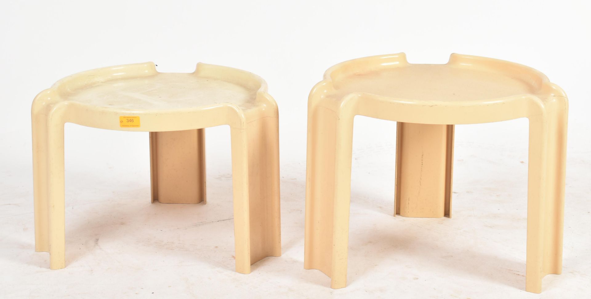 GIOTTO STOPPINO FOR KARTELL - 1970S NEST OF TWO TABLES - Bild 2 aus 6