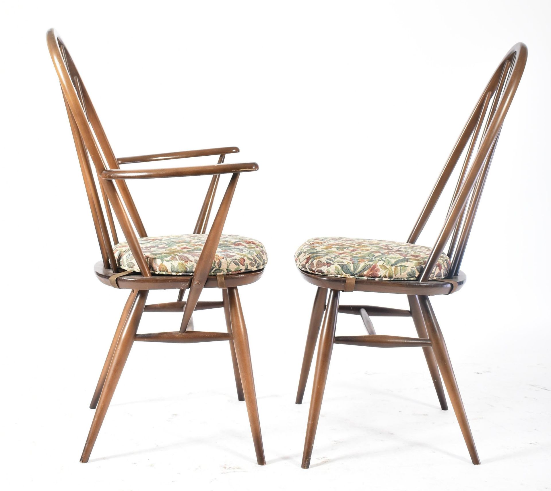 ERCOL FURNITURE - RETRO TABLE AND MATCHING SIX CHAIRS - Bild 8 aus 10