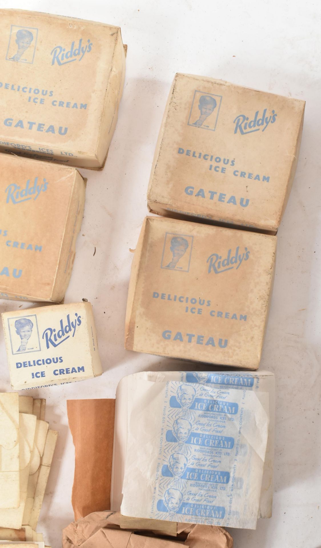 RIDDY'S - SELECTION OF VINTAGE ICE CREAM PACKAGING - Bild 8 aus 10