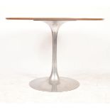 MAURICE BURKE X ARKANA - 1960S TEAK & ALUMINIUM TULIP DINING TABLE