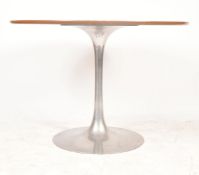 MAURICE BURKE X ARKANA - 1960S TEAK & ALUMINIUM TULIP DINING TABLE