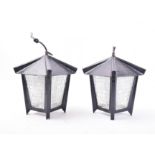 PAIR OF VINTAGE FRENCH PORCH LANTERN LIGHTS