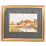 EARLY 20TH CENTURY WATERCOLOUR LANDSCAPE PAINTING