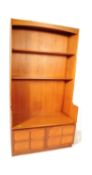 NATHAN SQUARES PATTERN UPRIGHT DISPLAY CABINET HIGHBOARD