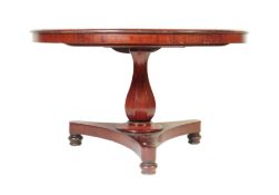 19TH CENTURY VICTORIAN WESSEX STYLE MAHOGANY TILT TOP TABLE
