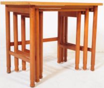 BRITISH MODERN DESIGN - MID CENTURY TEAK NEST OF TABLES