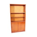 RETRO VINTAGE TEAK BOOKSHELF CABINET BY HERBERT GIBBS