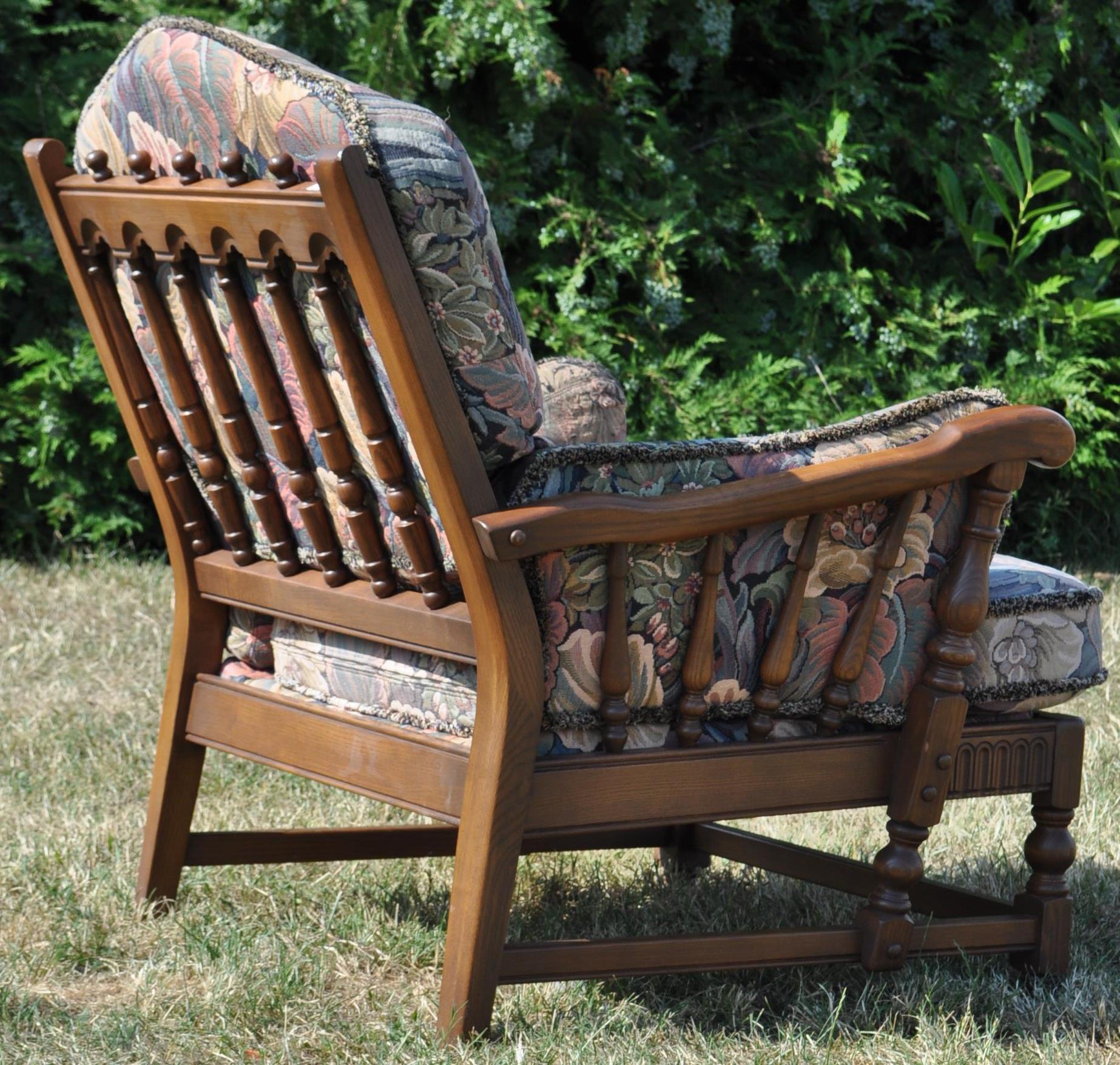 ERCOL FURNITURE - ERCOL OLD COLONIAL PAIR ARMCHAIRS - Image 5 of 5