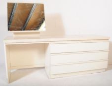 RETRO MID CENTURY WHITE DRESSING TABLE / DRESSING CHEST