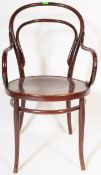 EARLY 20TH CENTURY THONET MANNER BENTWOOD CAFE ARMCHAIR