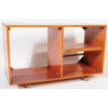 RETRO VINTAGE TEAK WOOD LOW MEDIA HI-FI / HIFI CABINET