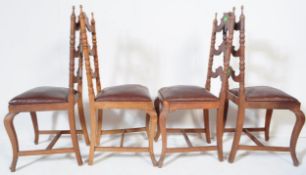 SET OF SIX VINTAGE 20TH CENTURY FRENCH DINING CHAIRS