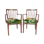 ROBERT HERITAGE MANNER - PAIR OF MID CENTURY CARVER CHAIRS