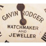 LARGE SHOP WALL CLOCK - GAVIN RODGERS - WATCHMAKER & JEWELLER