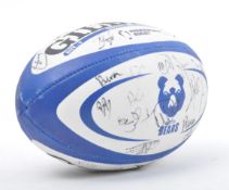 BRISTOL BEARS - MODERN SIGNED OFFICIAL REPLICA RUGBY BALL