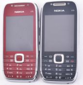 NOKIA ESERIES E75 - TWO RETRO EARLY 2000S MOBILE TELEPHONES