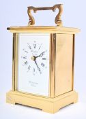 CONTEMPORARY VINTAGE BRASS WOODFORD CARRIAGE CLOCK