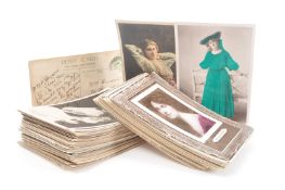 COLLECTION OF EARLY 20TH CENTURY GLAMOUR POSTCARDS