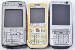 NOKIA N70, N73 & 7360- THREE RETRO EARLY 2000S MOBILE PHONES