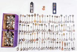 COLLECTION OF COMMEMORATIVE & SOUVENIR PLATED SPOONS