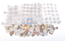 COLLECTION OF 20TH CENTURY CURRENCY COINS, GB & FOREIGN