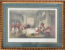 THE MELTON BREAKFAST - PRINT OF THE 19TH CENTURY ENGRAVING
