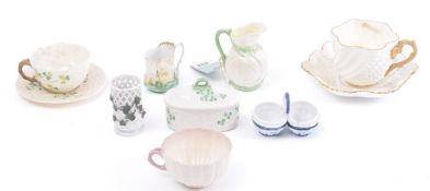 COLLECTION OF EARLY 20TH CENTURY ART DECO BELLEEK CHINA