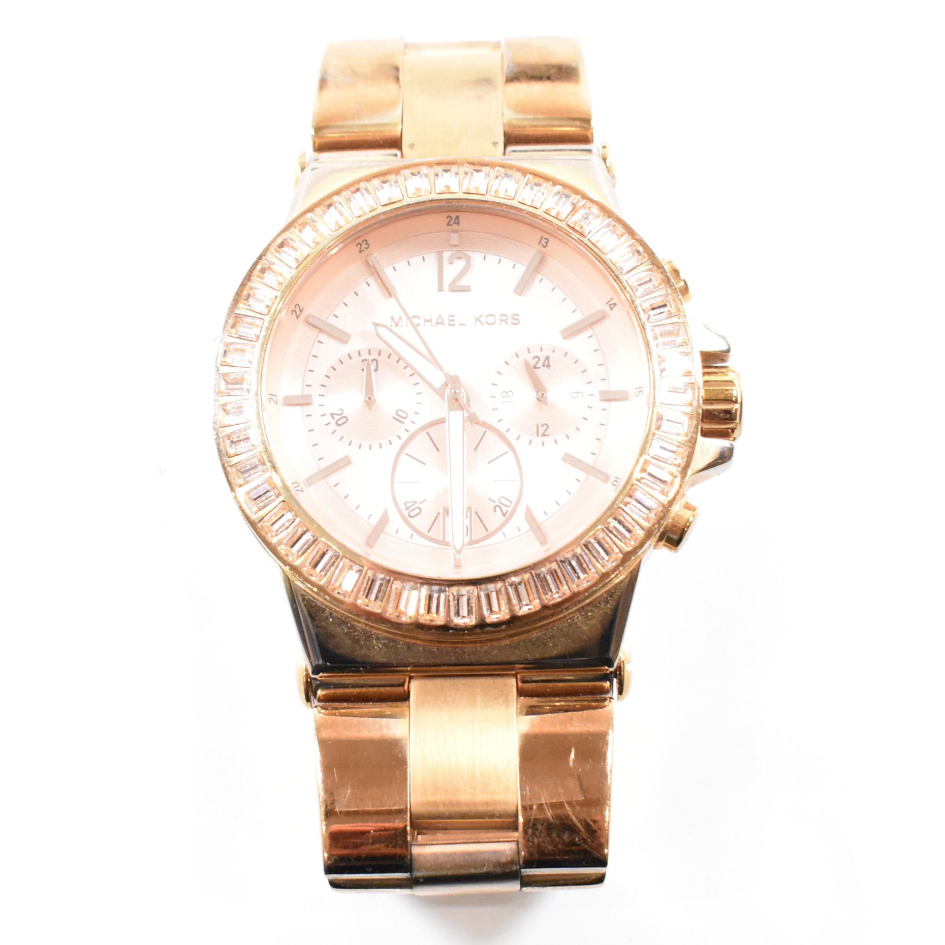 MICHAEL KORS STAINLESS STEEL GOLD TONE WRISTWATCH - Bild 2 aus 7