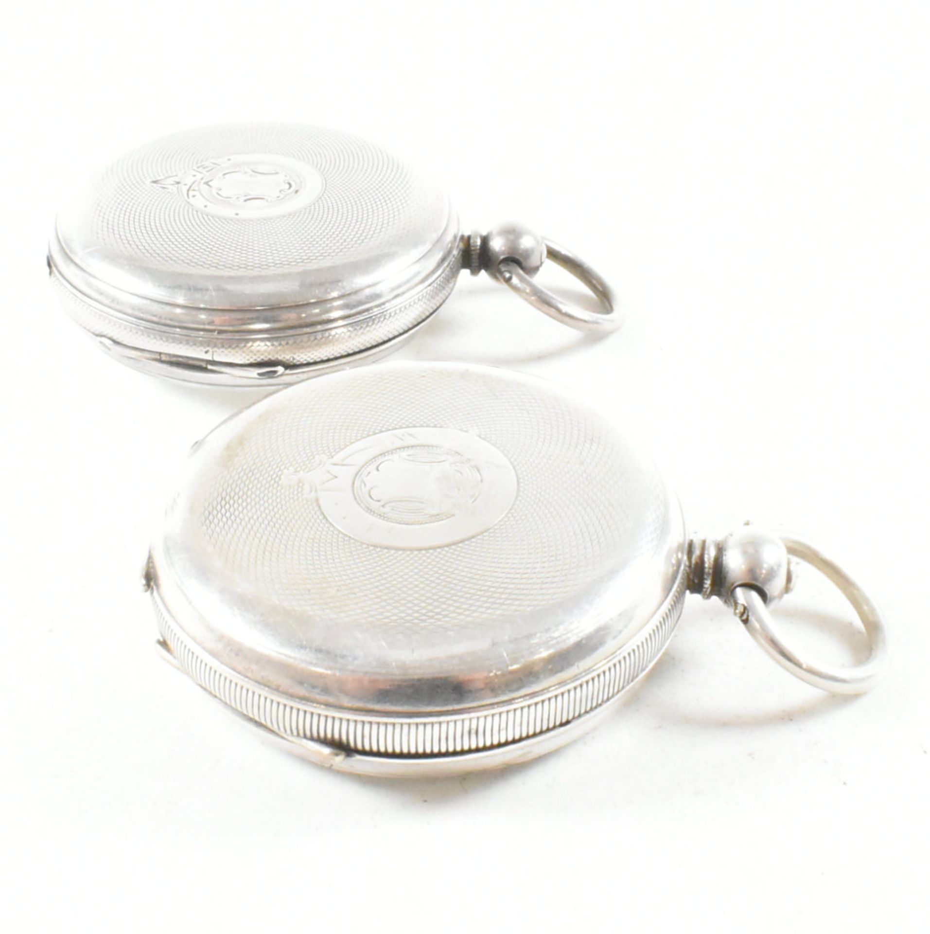 TWO ANTIQUE SILVER CASED POCKET WATCHES - Bild 9 aus 9