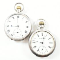 TWO ANTIQUE SILVER POCKET WATCHES