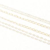 THREE 9CT GOLD CHAIN NECKLACES